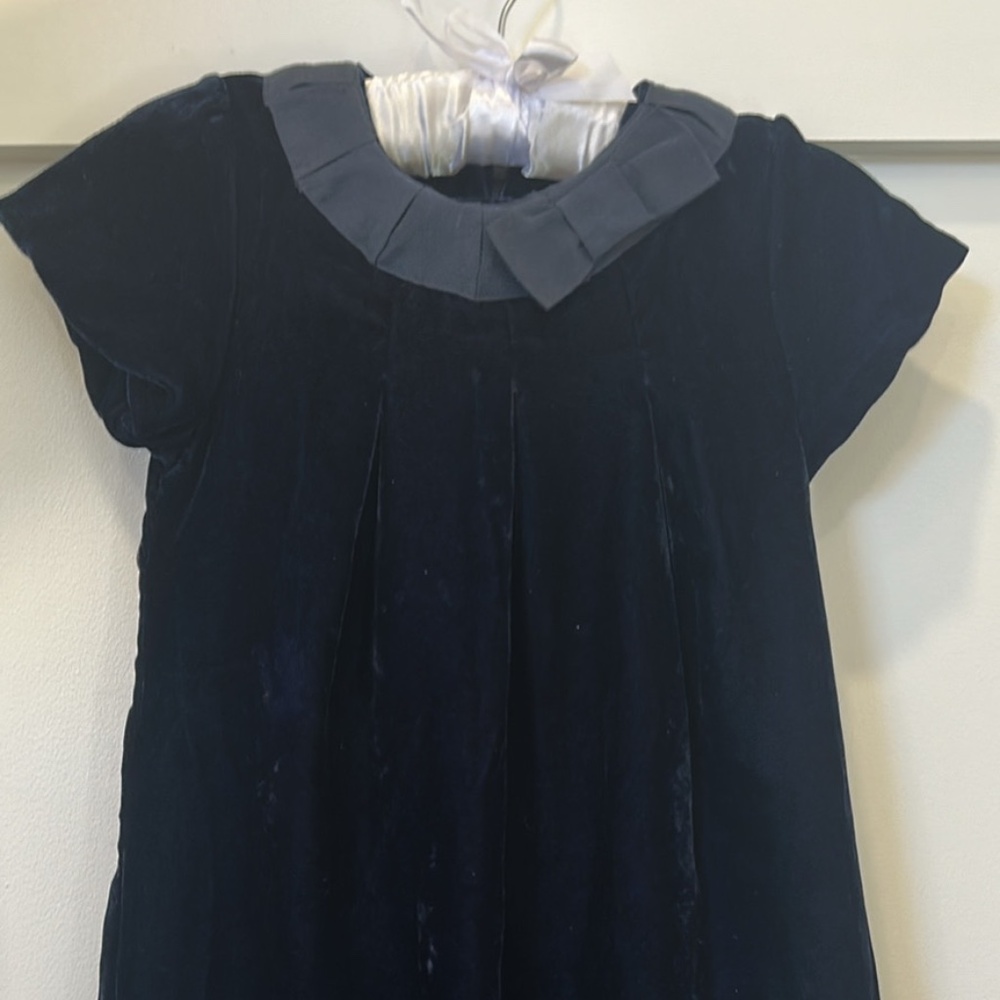 Navy Blue Velvet Darcy Brown of London Dress